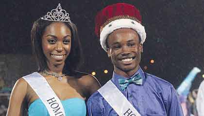 Week High School homecoming king and queen