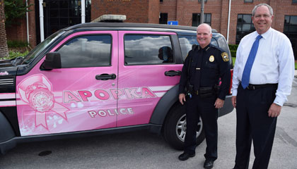 Apopka Police Breast Cancer Vehicle