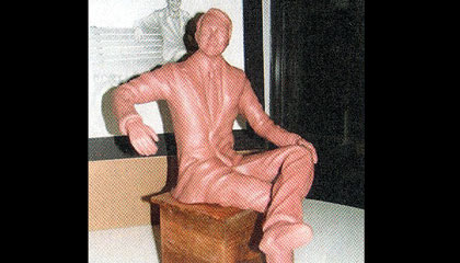Statue of Mayor Land