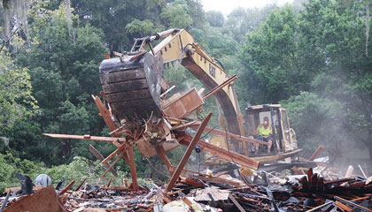 House torn down