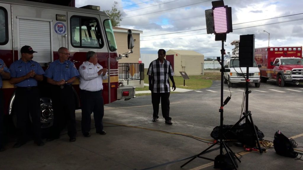 Michael Bridges, the man rescued from a burning truck on S.R. 429 on August 4, 2016, by a civilian