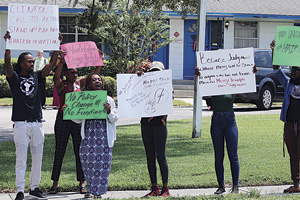 A Book's Christian Academy protestors