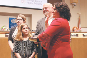 Melissa Byrd sworn in to Orange County School Board
