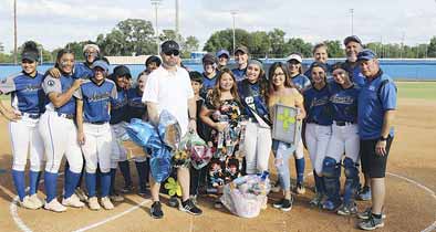 Apopka High softball team senior night
