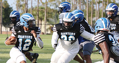 Apopka Blue Darters football coach Jeff Rolson