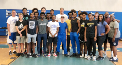 Orlando Magic Eddie Sanders Blue Darters’ basketball camp