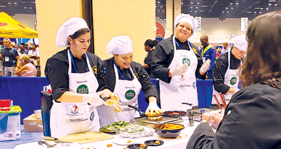 Wekiva Culinary Competition Team won third place in florida Grilled Cheese Competition