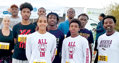 Wekiva High School varsity men’s basketball team UNCF 5K