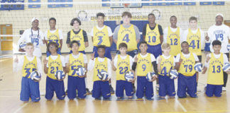 Apopka Memorial Middle School volleyball teams made it to 16 round of the playoffs AMMS boys team finished as cluster co-champions