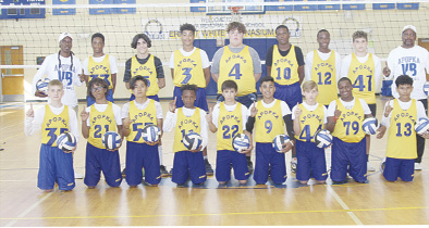 Apopka Memorial Middle School volleyball teams made it to 16 round of the playoffs AMMS boys team finished as cluster co-champions