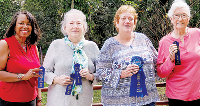 GFWC Apopka Woman’s Club members first-place finishers in the GFWC District 7 art and craft competition