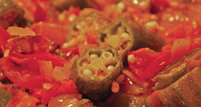okra-tomatoes
