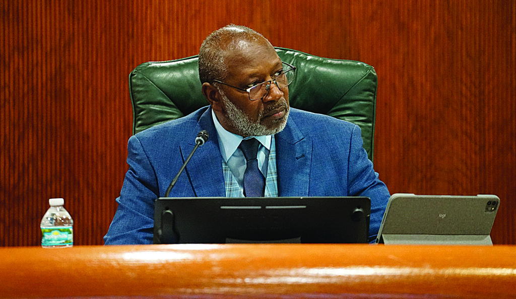 Apopka City Commissioner Alexander H. Smith listens at a recent City Council meeting.