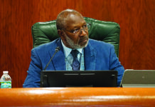 Apopka City Commissioner Alexander H. Smith listens at a recent City Council meeting.