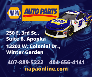 NAPA Auto Parts 250 E. 3rd St., Suite 13202. W. Colonial Dr., 407-889-5222