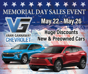 Memorial Day Sales Event. Vann Gannaway Chevrolet. Shop Now.