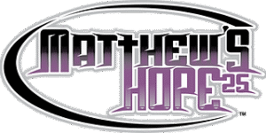 Matthew's Hope logo in black and purple text.