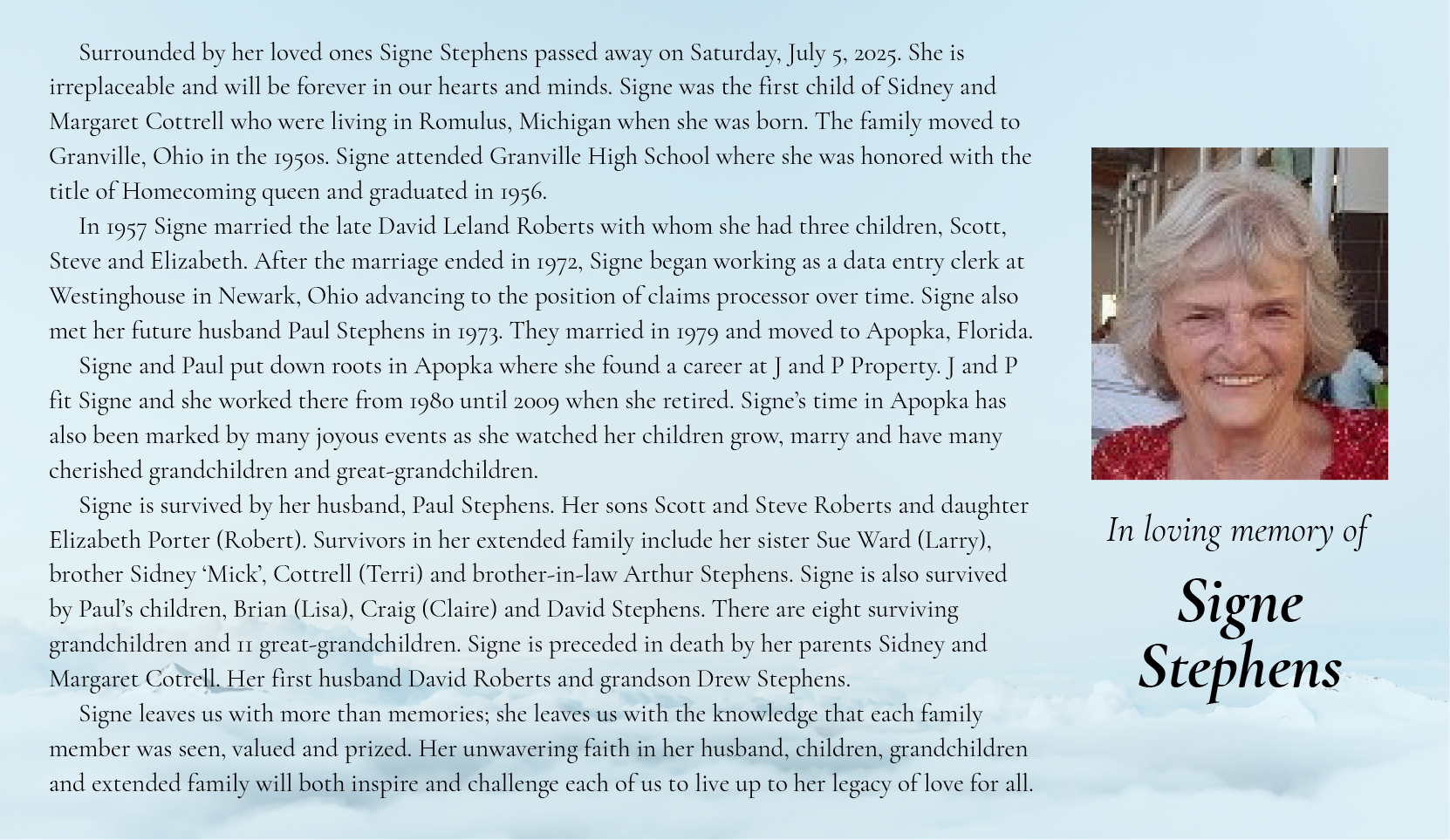 Signe Stephens 7-11-2025