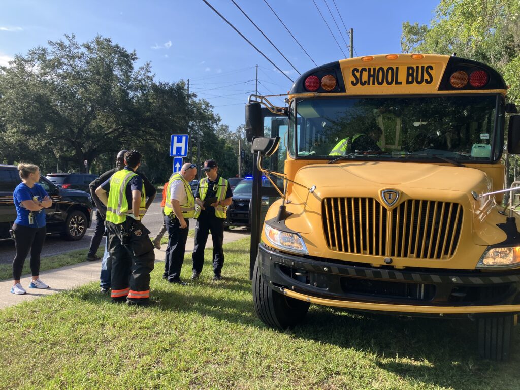School bus front
