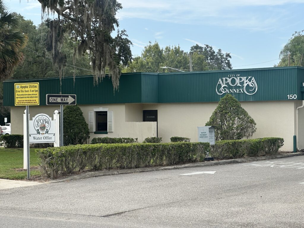 The city utility office on East Fifth Street in Apopka.