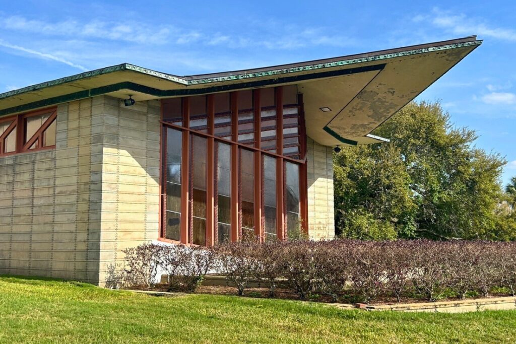 The Danforth Chapel at FSC contains Wright's last executed stained-glass window designs.