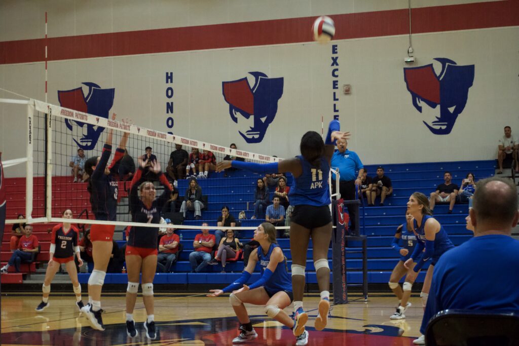 Brianna Young rises up for a kill.