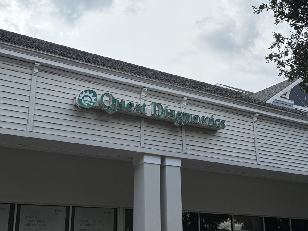 Quest Diagnostics reopened Sept. 26.