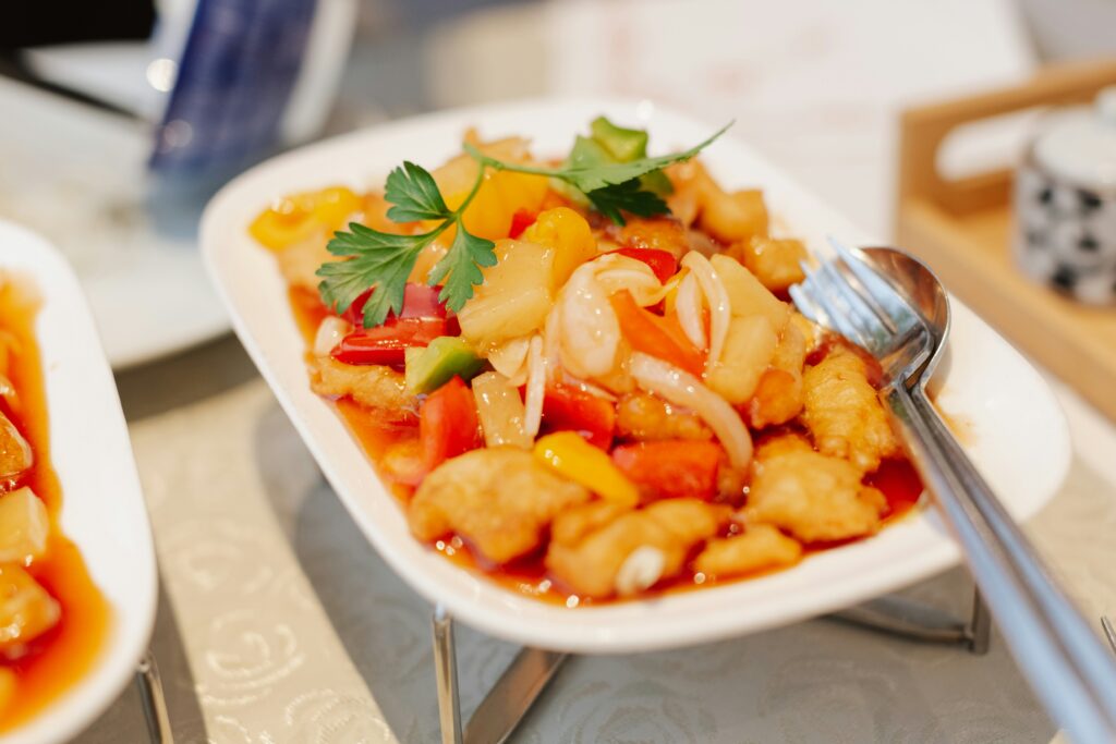 Sweet and sour chicken