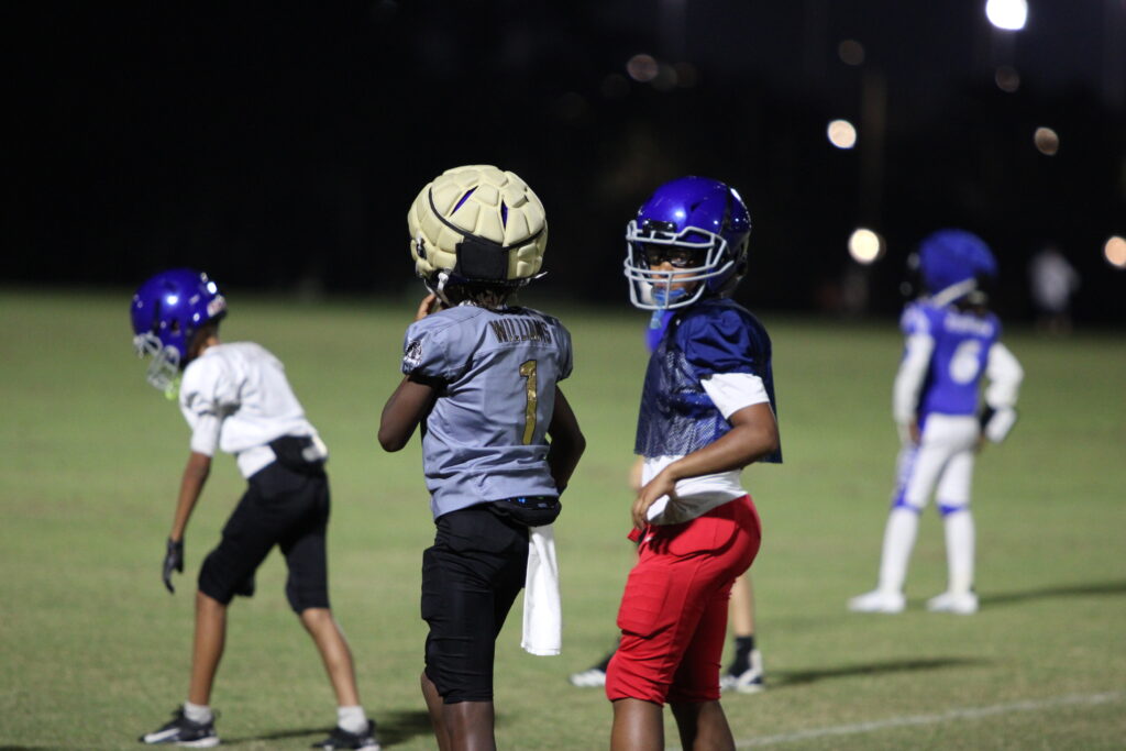 10U QB practicing an audible