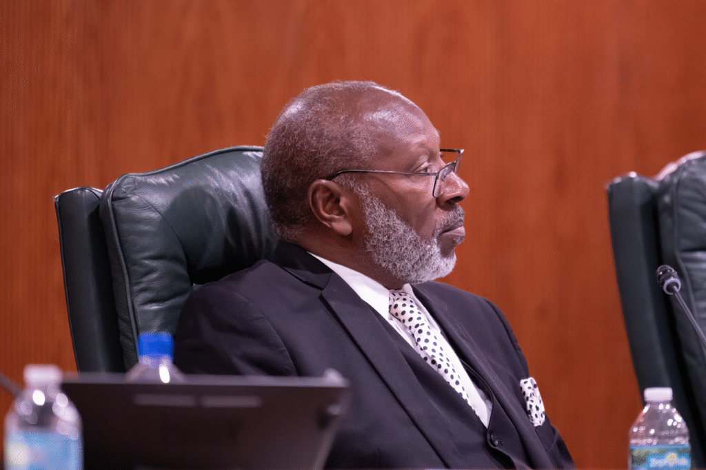Commissioner Alexander Smith voted with the majority to create fines for meter tampering.