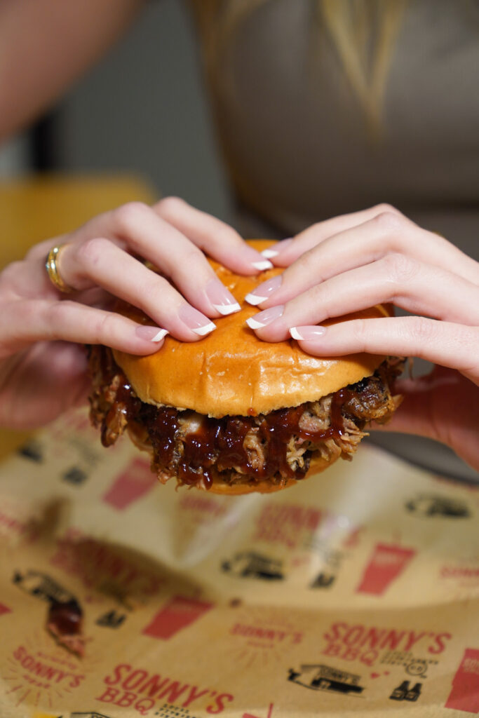Members of Sonny's rewards program can get buy one, get one free pulled pork sandwiches now through Sunday.