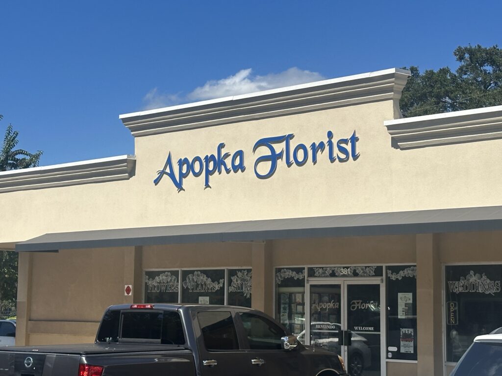 Apopka Florist is located at 381 Main St., Apopka.
