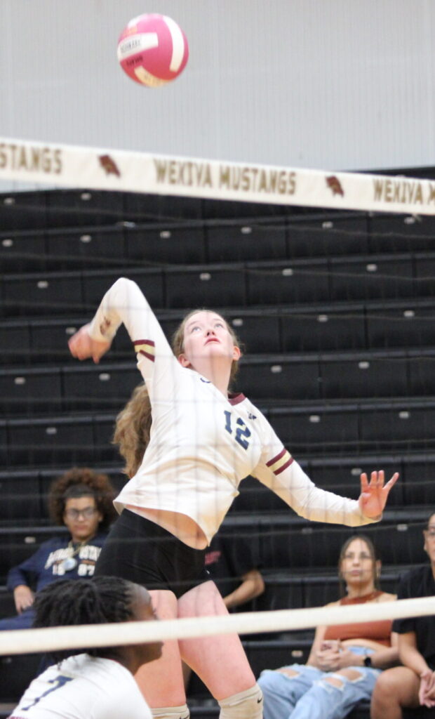 Avianna Mater winds up for a thunderous spike