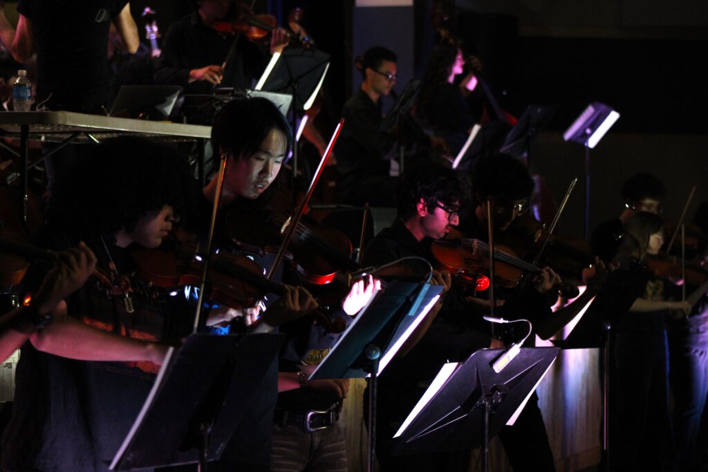Students played pop and rock songs such as "Viva La Vida," "Counting Stars" and "Crazy Train."