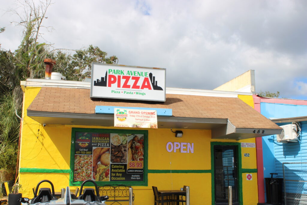 Paradise Jamaican Restaurant and Pizza is located at 452 N Park Ave.