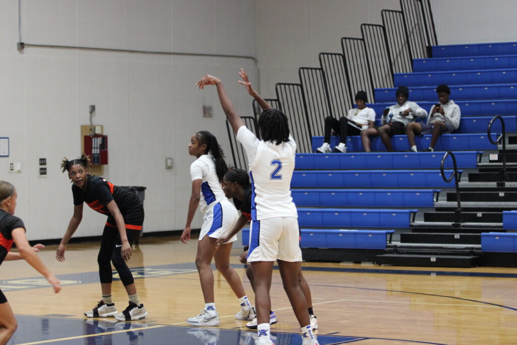 Amari Dillon at the charity stripe