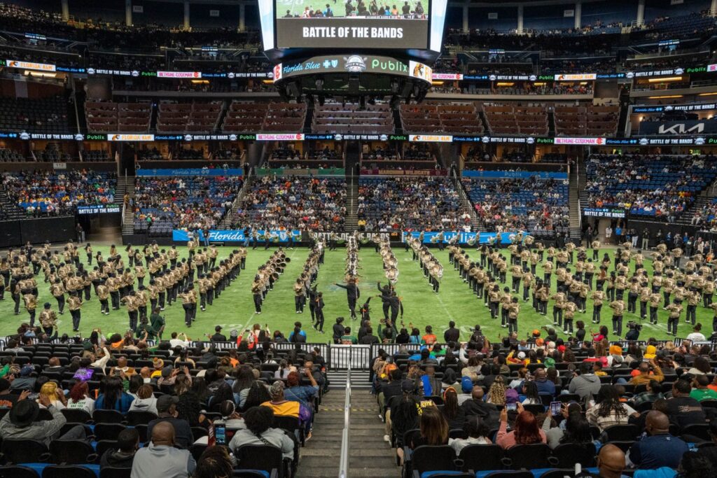 Battle of the Bands will take place on Friday, Nov. 21 at the Kia Center in Orlando. Pictured is the 2024 Battle of the Bands.