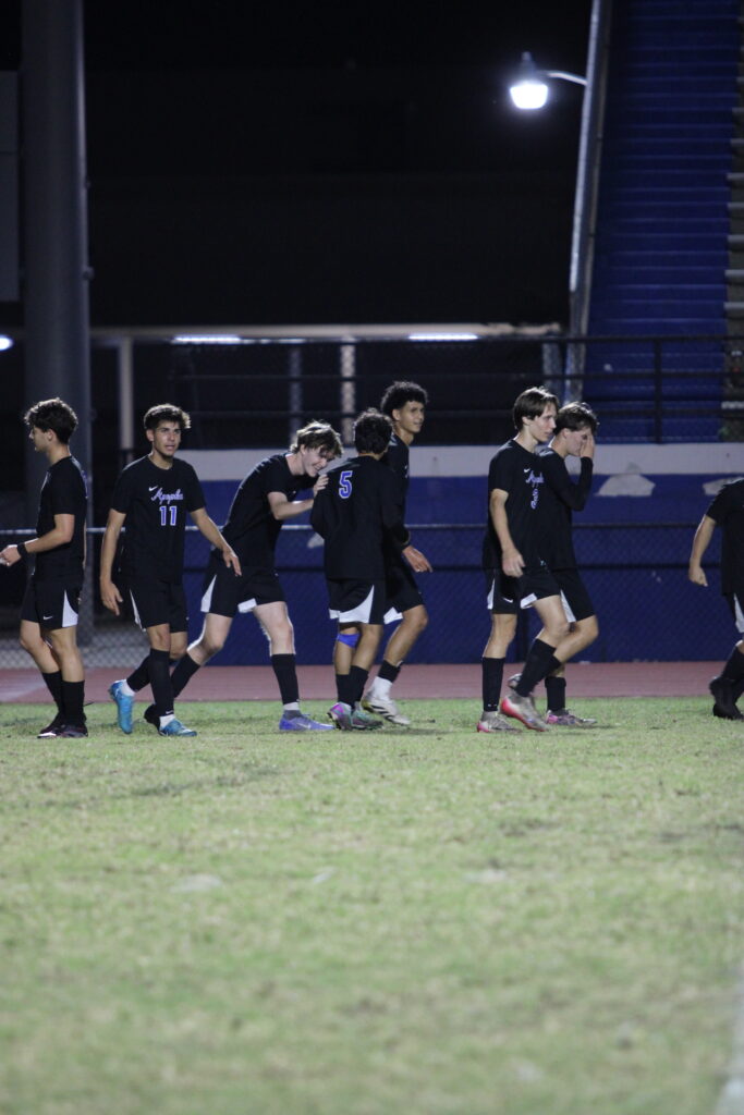 Blue Darters celebrate Campana's hat trick