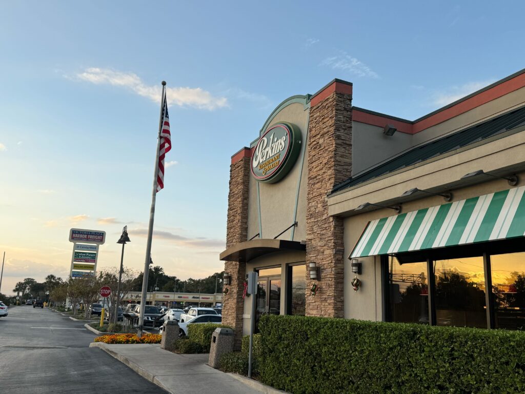 Perkins will serve a holiday turkey dinner Thanksgiving Day.
