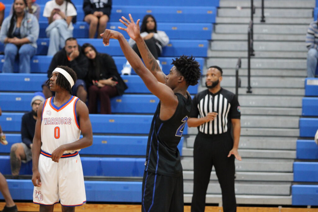 Jarquavion McClain at the charity stripe