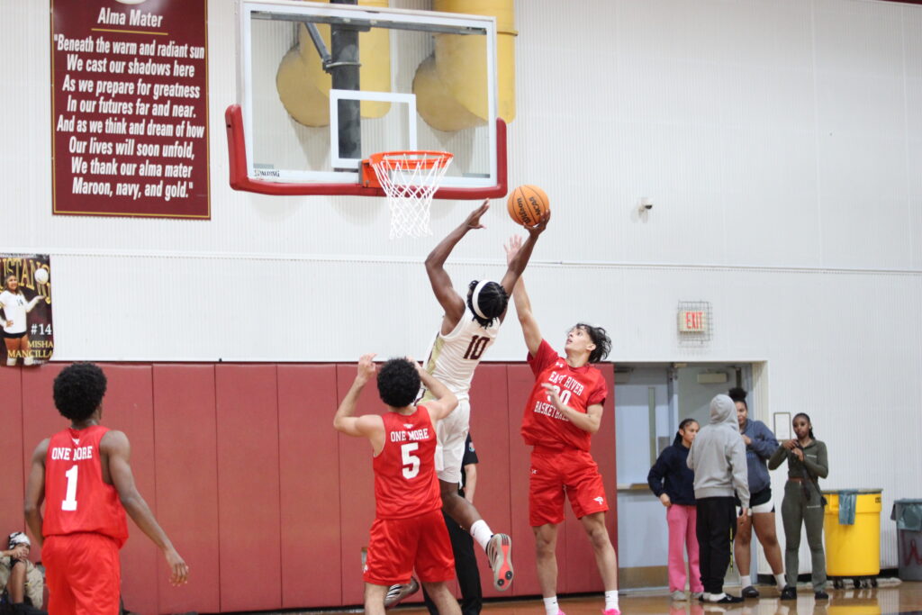 Jasen Francillon with a strong finish in the paint