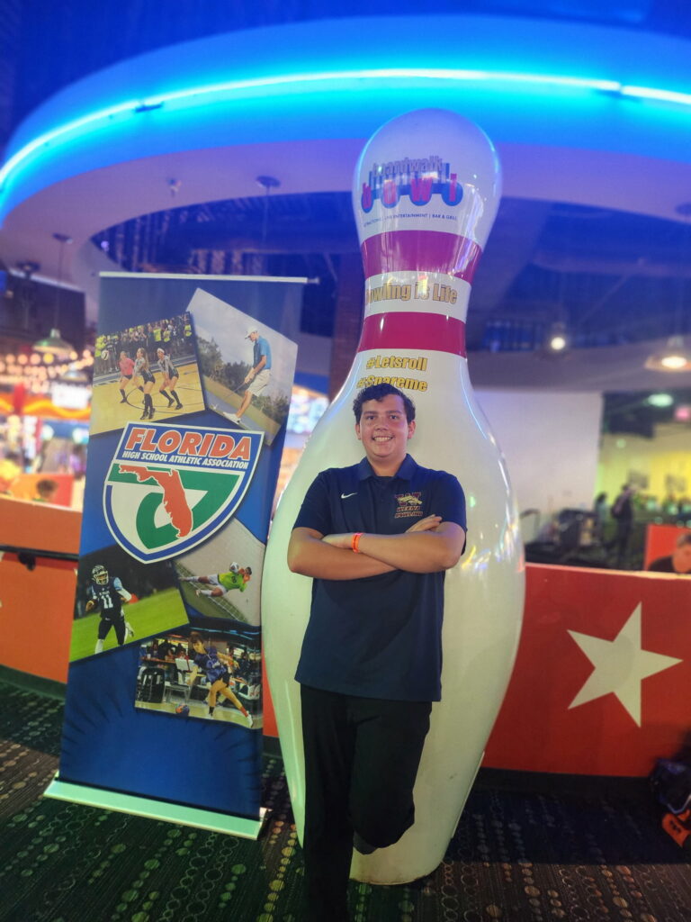 William Warren finishes top 30 at the FHSAA State Bowling Tournament