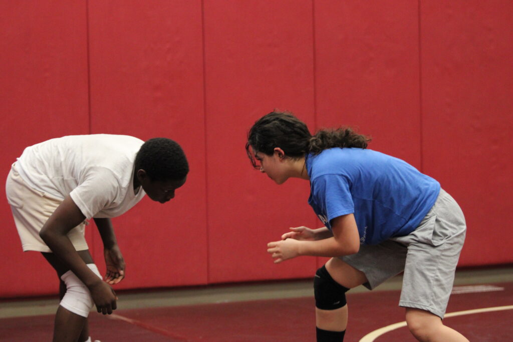 Alina Quinde Rivera faces off with Terrell Davis in live drill