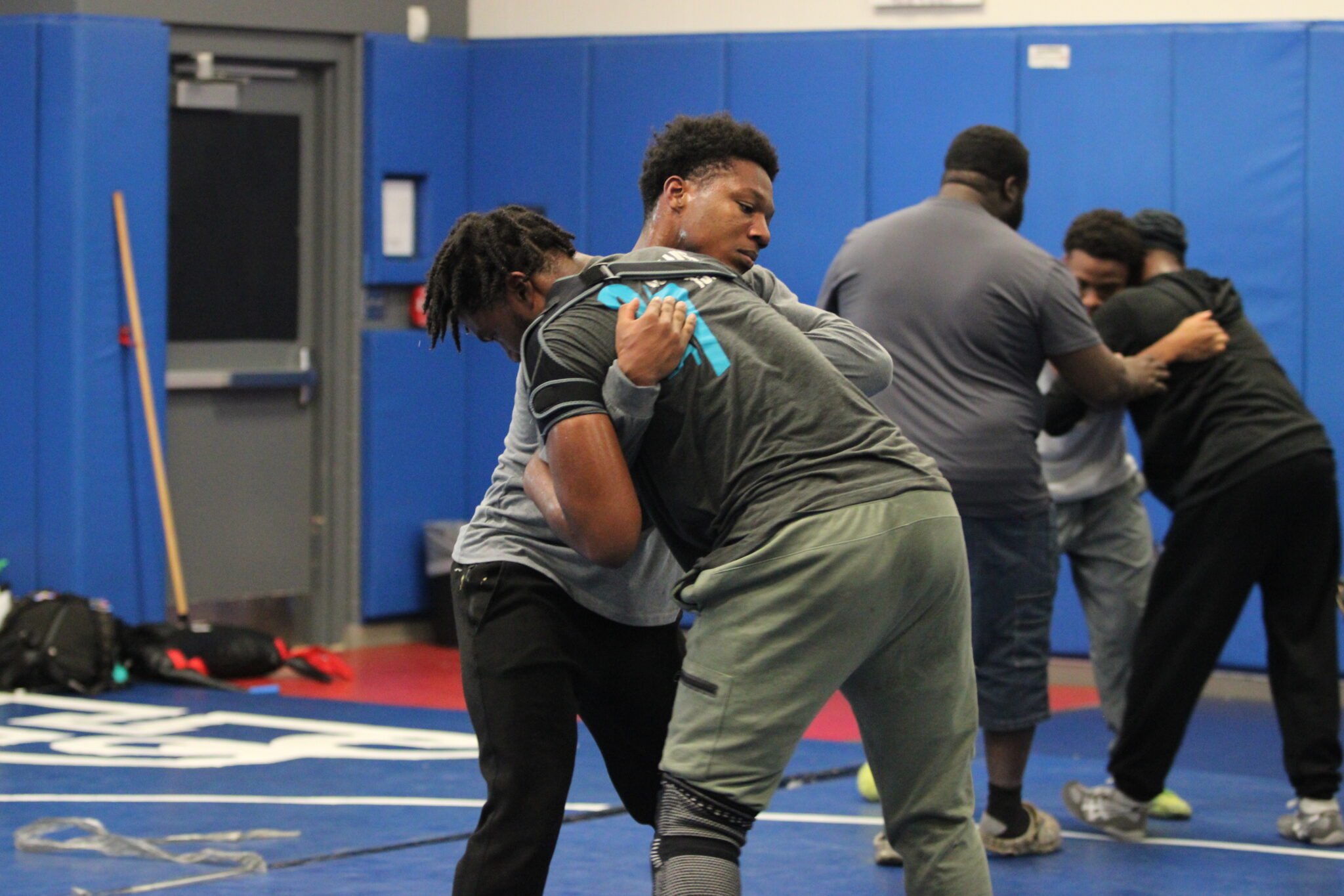 Brandon Roberts and Marcus Young battle in neutral position