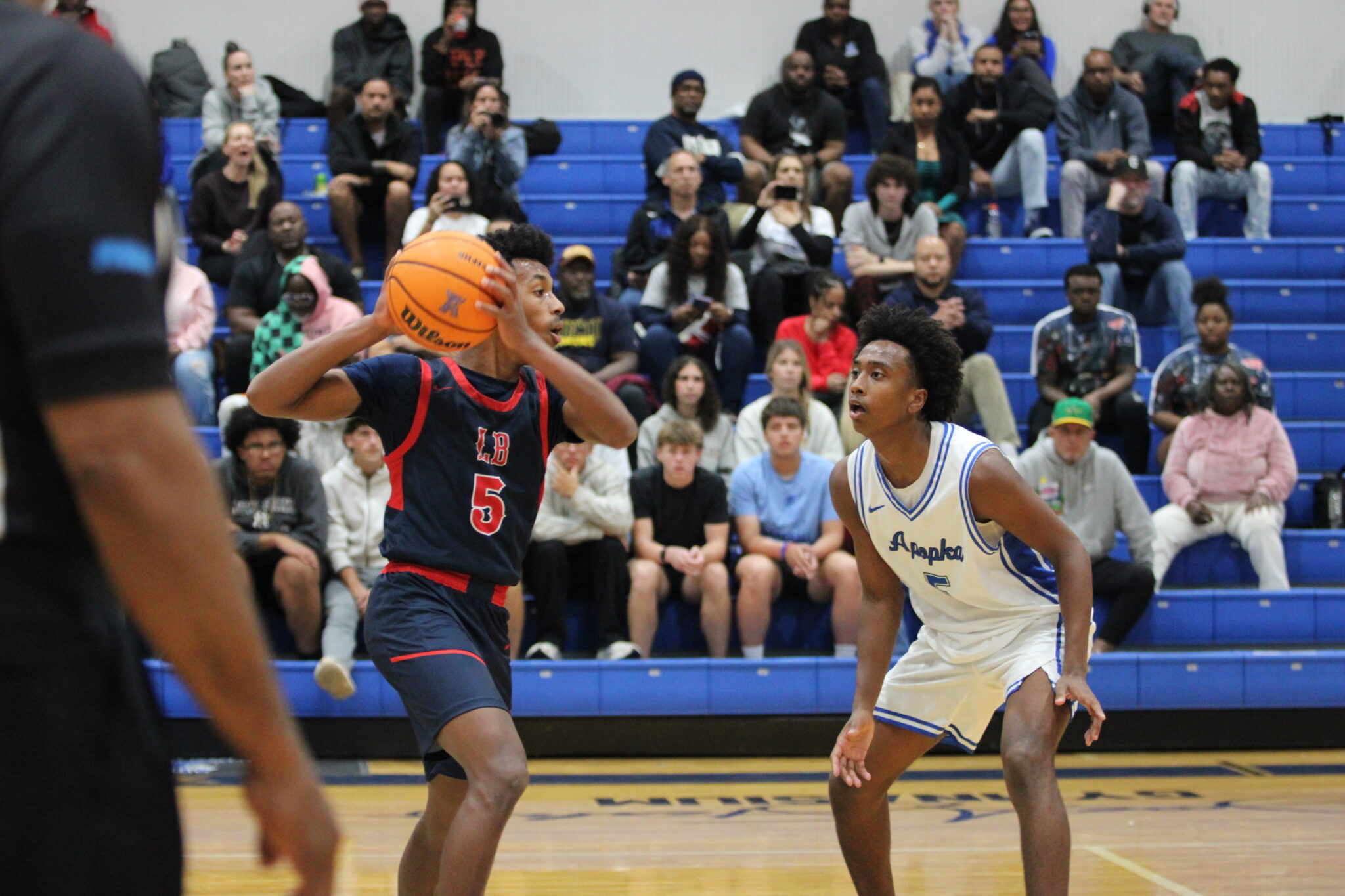 Noah Ferrer locked in on defense