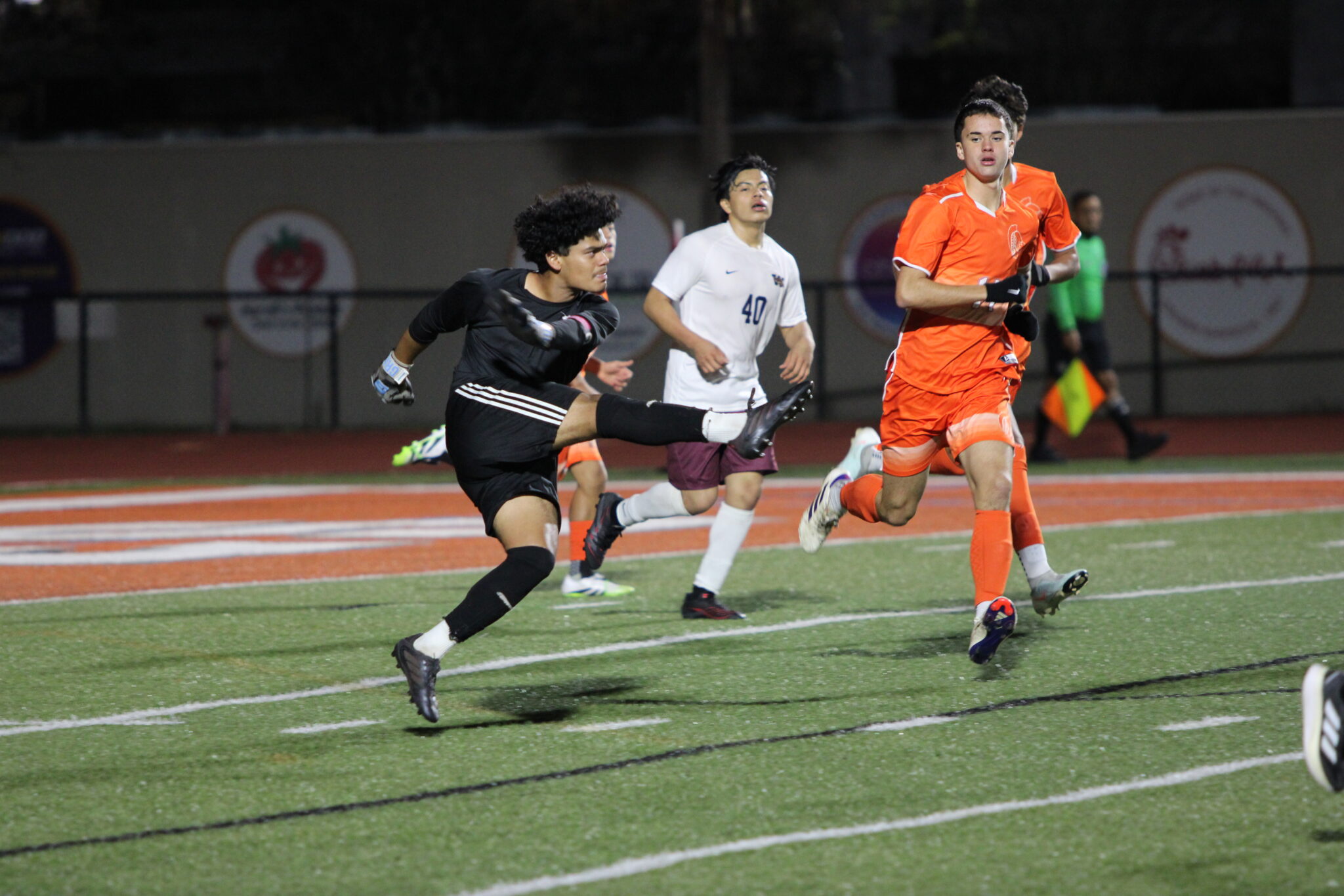 Sebastian Galves boots the ball downfield