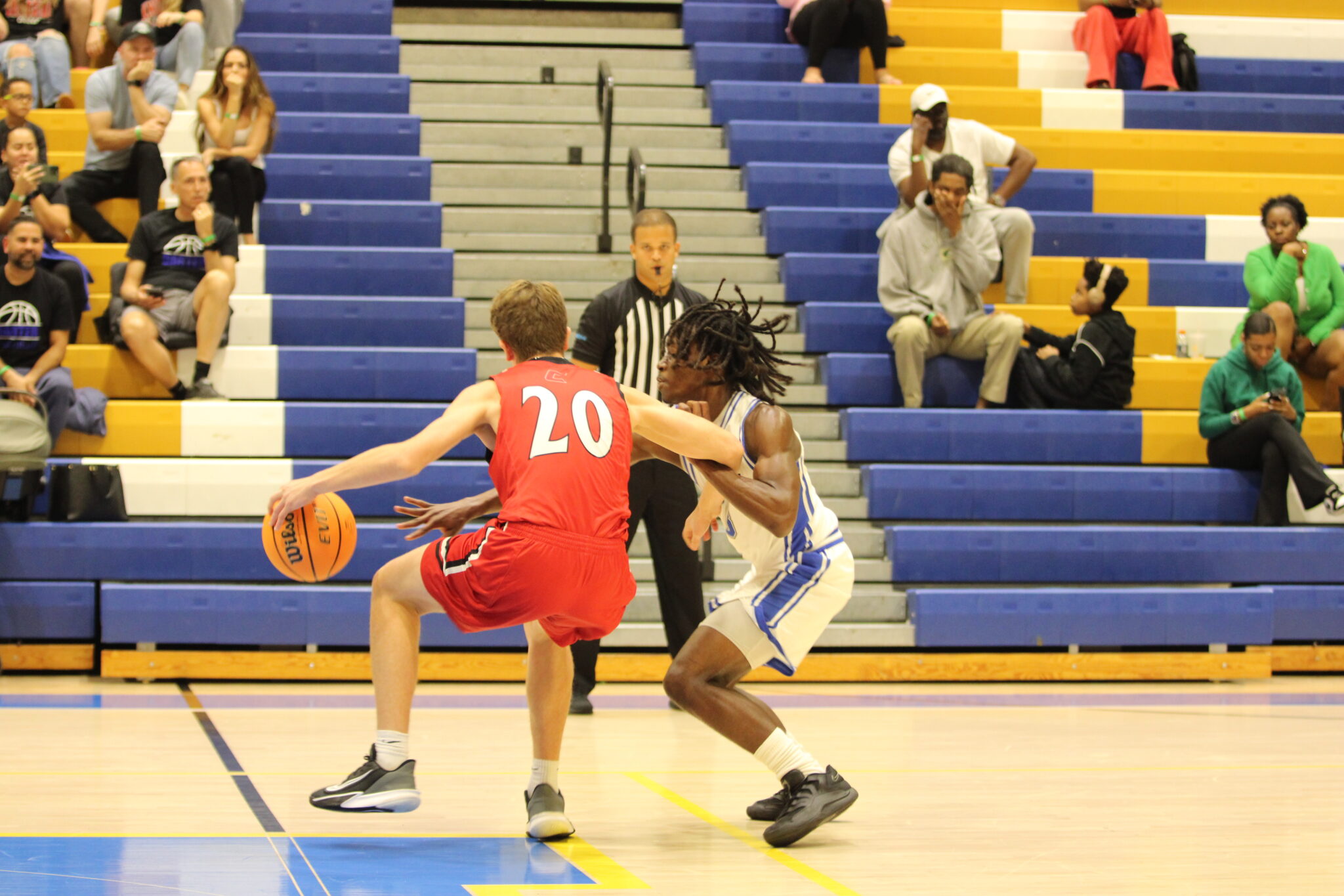 Trent Jean glued onto the ball handler