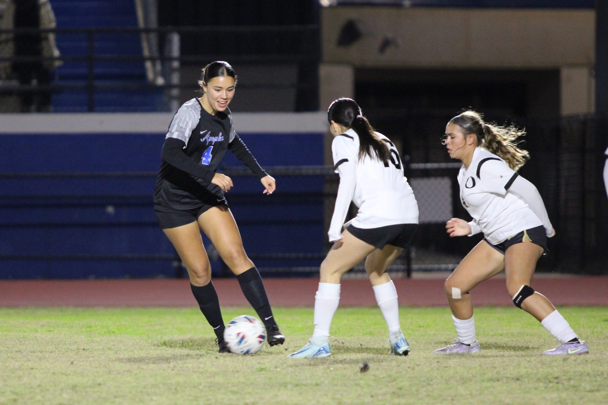 Nevaeh Nguyen having fun as she crosses up defenders
