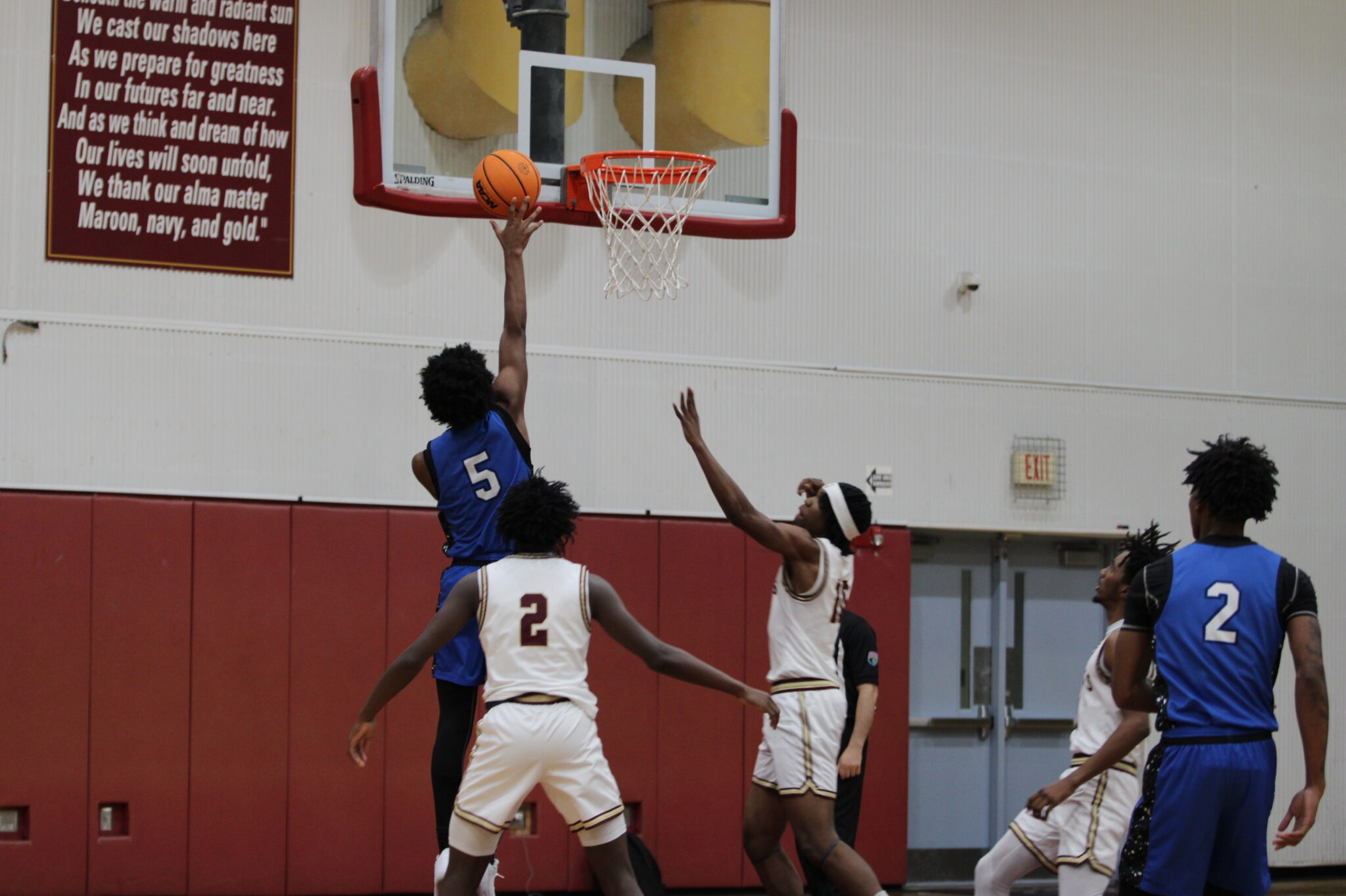 Noah Ferrer finishes at the rack