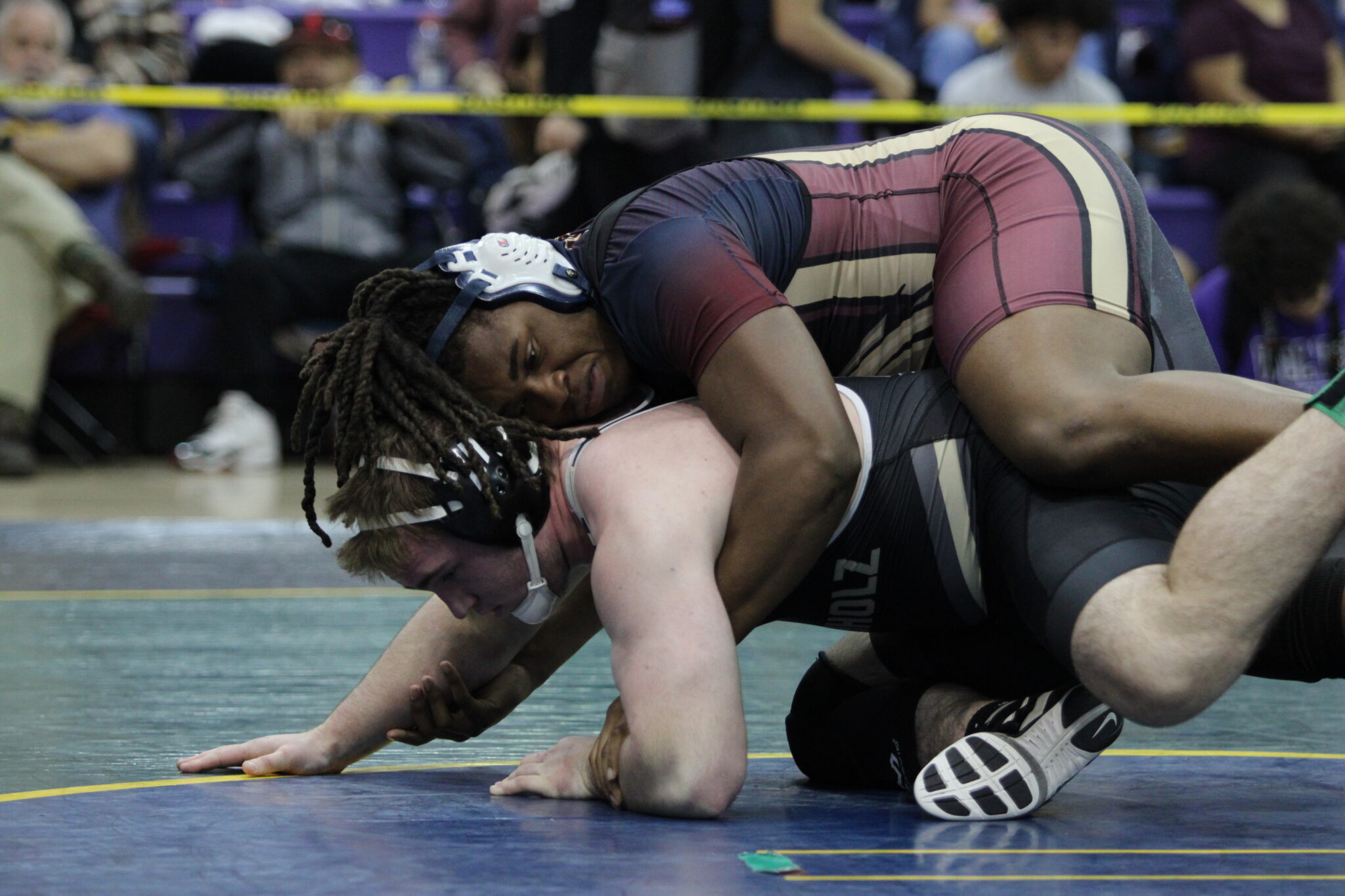 Elijah Jean takes his opponents back in the semifinal